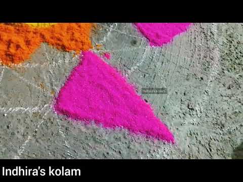 3d rangoli for colourful pongal celebration | ulti kolam | dayangaram rangoli | simple 3d sankaranti