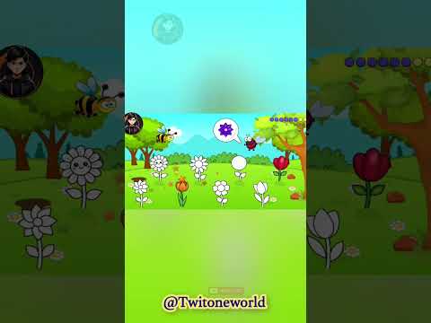 Flower coloring gaming video of kids #youtubeshorts #games #quizgameforkids #gaming #scrafty