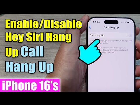 iPhone 16/16 Pro Max: How to Enable/Disable Hey Siri Hang Up Call Hang Up