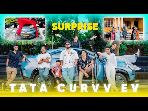 SURPRISING Annie, Ashna & full Family with Our New Car TATA CURVV EV 😍 Part 2 - Chattambees