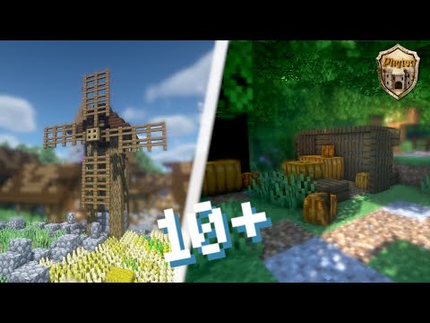 Minecraft: 10+ Medieval Village Structures/Decorations!