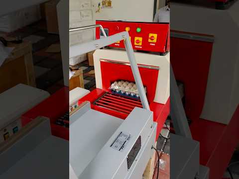 L Sealer with Shrink Tunnel Machine | Egg Tray Wrapping & Packing Machine #wrappingmachine #shrink