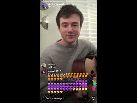 Alec Benjamin Instagram Live