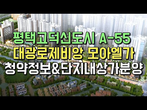 평택 고덕 A55 대광로제비앙 모아엘가 청약일정은?