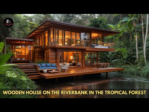 Tropical Cabin: River Views & Rustic Design