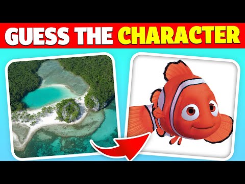 Guess the Finding Nemo Characters by ILLUSION! 💫 | Squint Your Eyes | Jacques, Nigel, Marlin