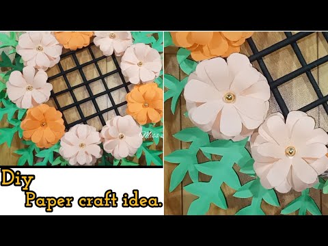 paper craft idea .easy and beautiful craft idea.#diy#flowerarrangement #beautifulcraftidea #paperart