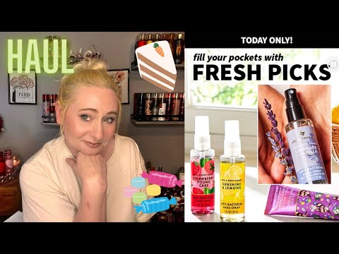 BATH & BODY WORKS HAUL! FRESH PICKS SALE $1.95 HAND CREAM & SANITIZER SPRAYS | SWEET CARROT CAKE 🥕