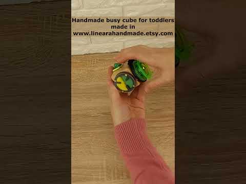 Discover Our Handmade Montessori Busy Cube: Perfect Travel Game for Toddlers!