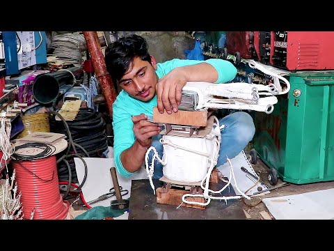 This talented young boy builds his own custom welding plant