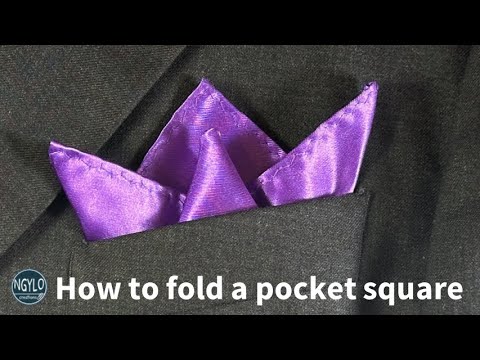 How to fold a pocket square | Cagney fold