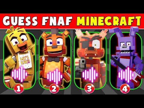 Guess The FNAF Character by Minecraft Animation - Fnaf Quiz | Five Nights at Freddy's 2024