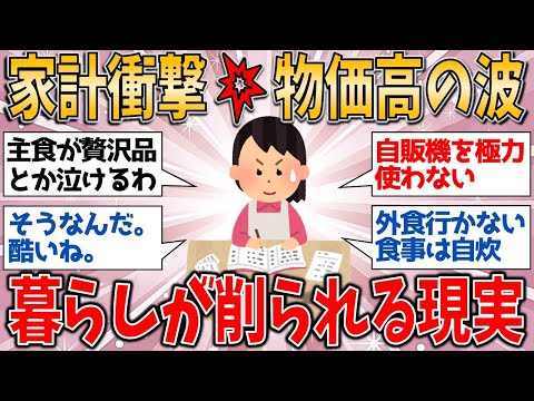 物価高の衝撃‼️ 笑えない現実に私たちの暮らしが⁉️・・・【有益スレ】【ゆっくりガルちゃん解説】