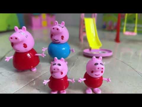 "Unboxing and Playing with Peppa Pig Playground Set Toys"🐖🐷😄