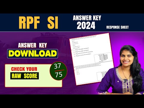 RPF SI Answer key 2024 Download | Railway RPF SI response sheet download