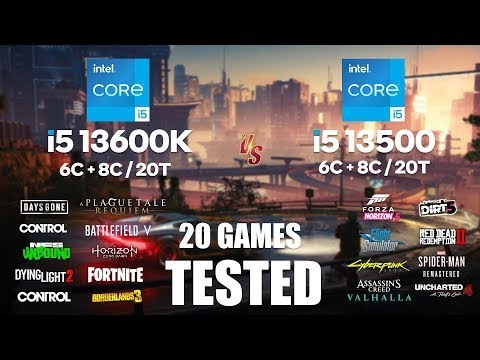 i5 13600K vs i5 13500 | RTX 3080 | 1080p - 1440p 20 Games Tested