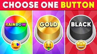 Choose One Button! Rainbow, Gold or Black Edition 🌈⭐️🖤 Quiz Sloth