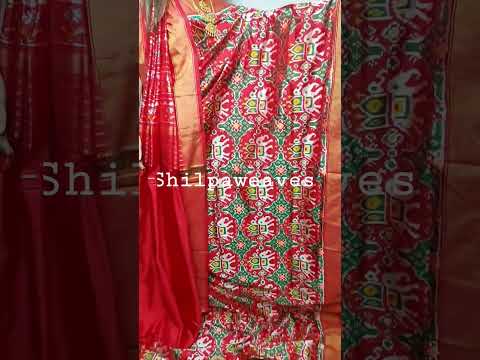 Pure silk ikkat pochampally saree