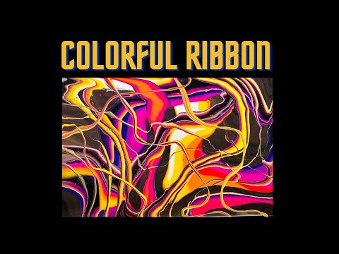 #57- Colorful Ribbon Pour #ribbonpour