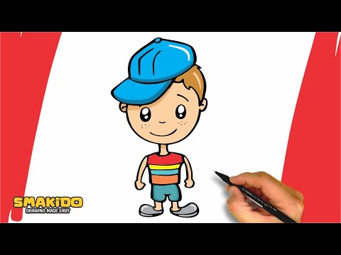 How to Draw a Boy For Kids | Easy Boy Drawing Step by Step Tutorial