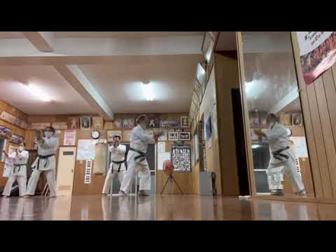 Seiryū practice in Kenseikai Hombu Dojo, Okinawan #karate #okinawa #空手 #沖縄 #上地流 #uechiryu