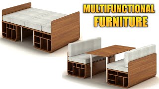 MULTIFUNCTIONAL FURNITURE FOR SMALL SPACES | Space Saving Furniture Ideas 2021