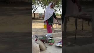 desert morning woman routine Pakistan #traditional #traditionallifepakistan #indain #villagelife