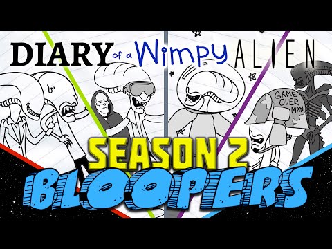 Diary of a Wimpy Alien SEASON 2 BLOOPER REEL (Diary of a Wimpy Kid / Alien / Predator / Parody)