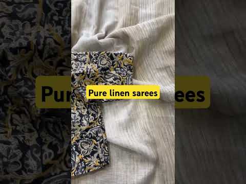 Pure linen sarees #shorts #reels #saree #linensaree #bangalore