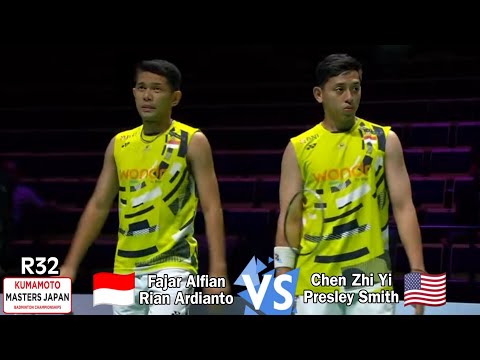 Fajar Alfian/Rian Ardianto vs Chen Zhi Yi/Presley Smith II R32 Kumamoto Masters 2024