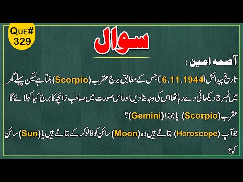 Scorpio Zodiac | Gemini In 1st House | How To Predict | Astrology Classes | Syed Muhammad Ali Zanjan