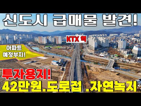 "급매물 발견" 신도시 최저가 아파트부지옆 가치 상승의 미래 도로접 안전투자!도시지역 자연녹지 강제동토지 역세권 최저가 제천땅집부동산