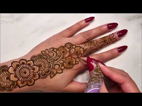 New unique henna design for hands 2024