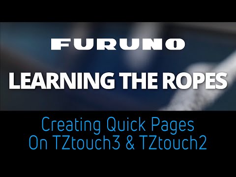 Learning the Ropes - How to Create Quick Pages On Your TZtouch 3 or TZtouch2 MFD