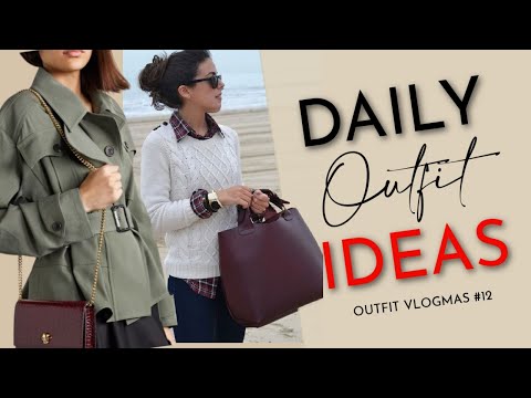 EVERY DAY Outfit Inspiration DAY 12 | What to Wear with a BURGUNDY BAG