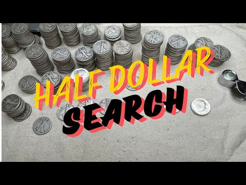 ❗️Mass collection of old Half Dollars ❗️Constitutional / Junk Silver Search. Walkers and Benjamins.