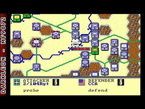 Rommel - Battles for North Africa © 1989 SSG - PC DOS - Gameplay