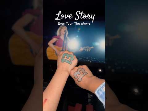 Eras Tour The Movie: LOVE STORY  #erastour  #taylorswift  #erastourmovie  #toronto   #shorts