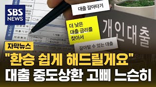 "환승 쉽게 해드릴게요"…대출 중도상환 고삐 느슨히 (자막뉴스) / SBS