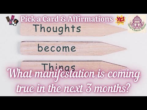 What manifestation is coming true in the next 3 months?🍀💰💖|🔮Pick a Card & Affirmations🔮|Motivational