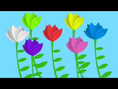 "The Flower Song" - lullaby for learning colors (children's educational song)