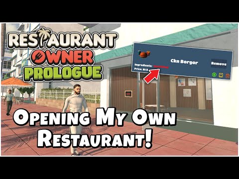 Trying Out This NEW Restaurant Simulation Game! (Restaurant Owner: Prologue)