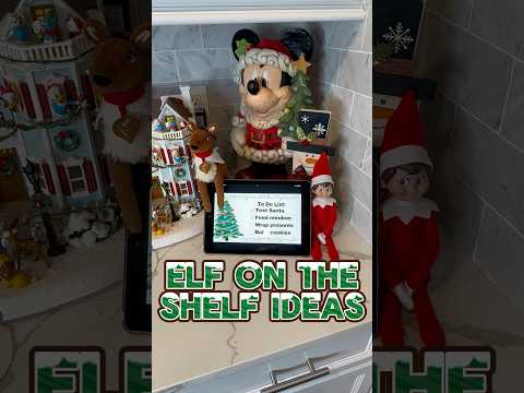 Elf on the Shelf ideas 🎄 #elfontheshelf #elfontheshelf #elfitup #elfontheshelfinspiration