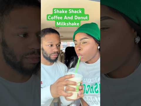 Trying Shake Shack Coffee and Donut Milkshake … #shakeshack#shakeshackburger #milkshake