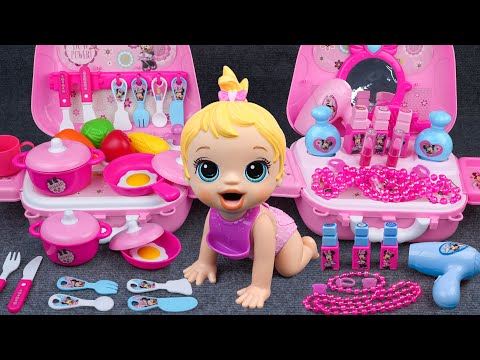 95 Minutes Minnie Mouse Kitchen Set, Satisfying Unboxing Disney Collection ASMR | Tina Unboxing Toys