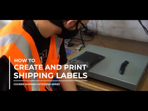 Courier Shipping: Create and Print Shipping Labels