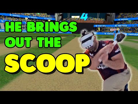 VR Cricket Guy Brings Out the SCOOP in an Expert League Match.