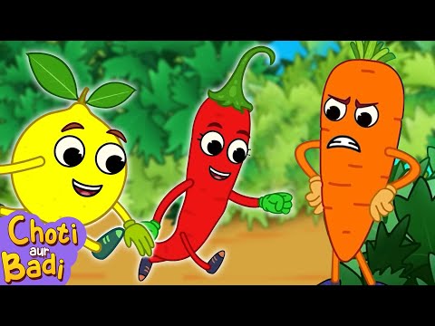 Sabziyon Ka Bazaar 🥕 | Hindi Rhymes For Kids | Hindi Nursery Rhymes | Choti Aur Badi