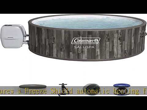 Coleman Napa SaluSpa 2-7 Person Inflatable Round Outdoor Hot Tub Spa with 180 Soothing AirJets, 2 F