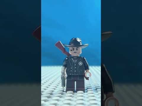 QuickDraw in Lego! #music #lego #cowboy #trend #stopmotion #animation #guns #asmr